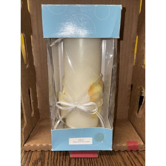 Tie(ing) the Knot Unity Candle Set - Wedding Pillar Candle - Picture 1 of 4